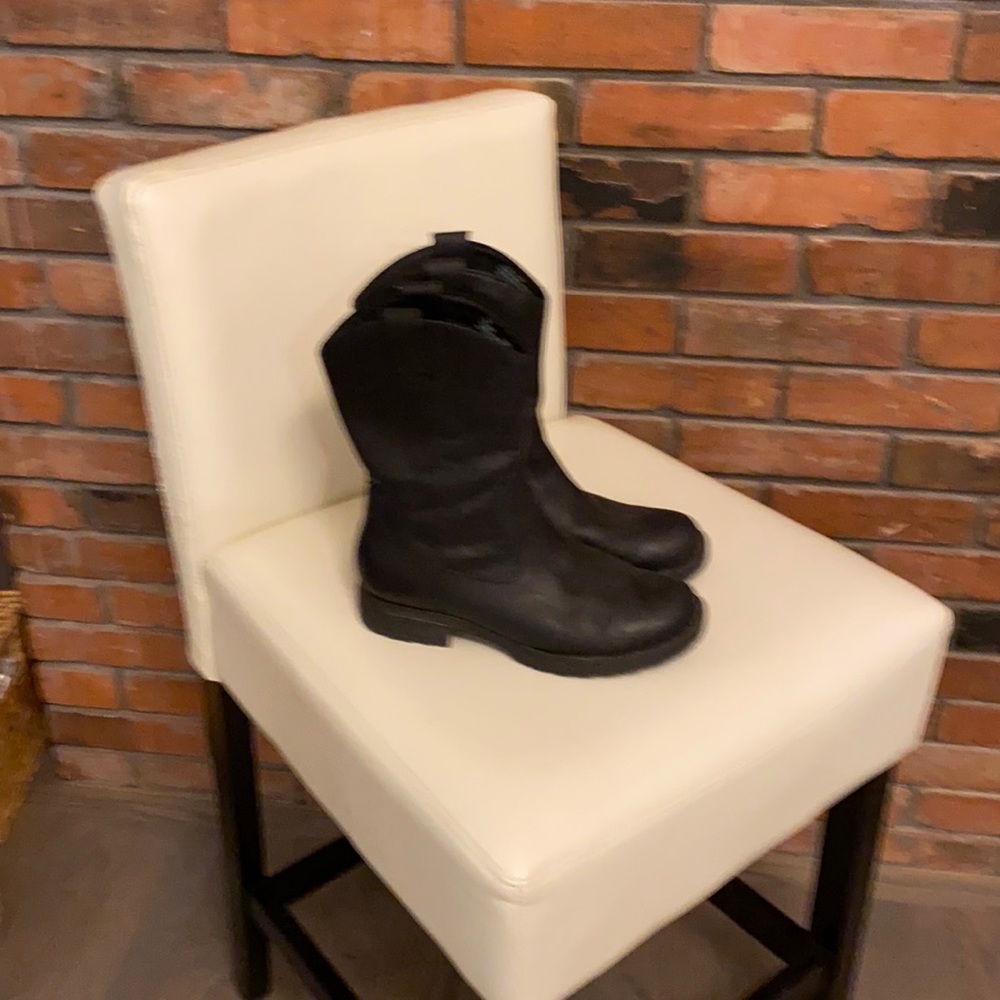 Born calf length leather boots